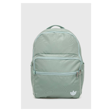 Batoh adidas Originals zelená barva, velký, hladký, IX7335