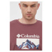 Sportovní tričko Columbia Thistletown Hills vínová barva, s potiskem