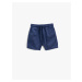 Koton Linen-Mixed Shorts with Tie Waist