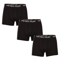 Pietro Filipi 3PACK pánské boxerky černé XL