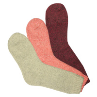 Alpaca dámské teplé ponožky WZ11 -3bal. vícebarevná