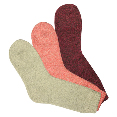 Alpaca dámské teplé ponožky WZ11 -3bal. vícebarevná PESAIL