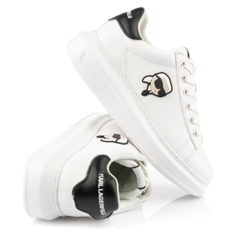 Tenisky karl lagerfeld kapri karl nft lo lace white lthr