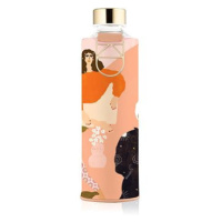 EQUA skleněná láhev s obalem z umělé kůže Mismatch Alja Horvat 750 ml