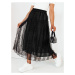 Černá tylová sukně FLISS Dstreet CY0447