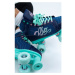 Rio Roller Lumina Children's Quad Skates - Navy / Green - UK:5J EU:38 US:M6L7