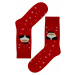 Pánské vánoční ponožky Ježíšek červená