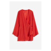 H & M - Plážové zavinovací šaty - červená