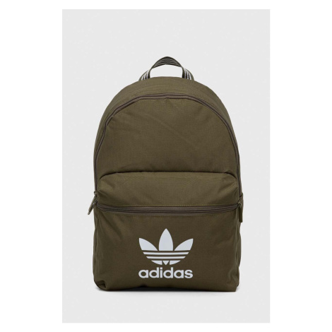 Batoh adidas Originals zelená barva, velký, s potiskem, IS4361