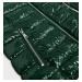 Zelená lesklá prošívaná dámská vesta (B9563)