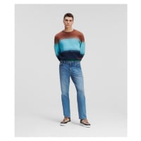 Džíny karl lagerfeld regular fit kl logo denim light blue denim