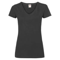 Black women's v-neck Valueweight Fruit of the Loom