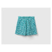 Benetton, Patterned Bermudas In Sustainable Viscose