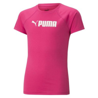 Puma FIT TEE Dívčí triko, růžová, velikost