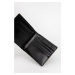 Kožená peněženka Trussardi černá barva