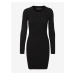 Černé dámské krátké úpletové šaty Vero Moda Kiki