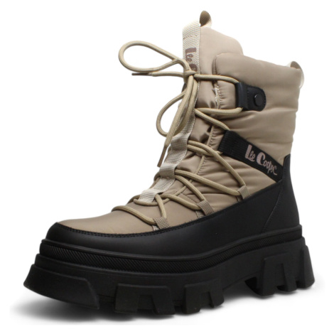 DÁMSKÉ SNĚHULE LEE COOPER LCJ-24-47-3143 BÉŽOVÁ