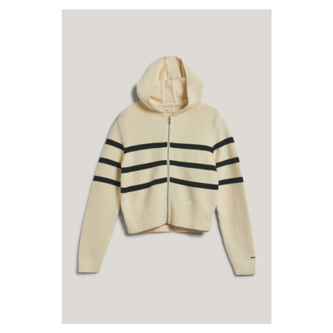 SVETR GANT STRIPED BRETON KNIT SWEATER CREAM