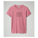 Napapijri NAPAPIJRI dámské růžové tričko SEOLL