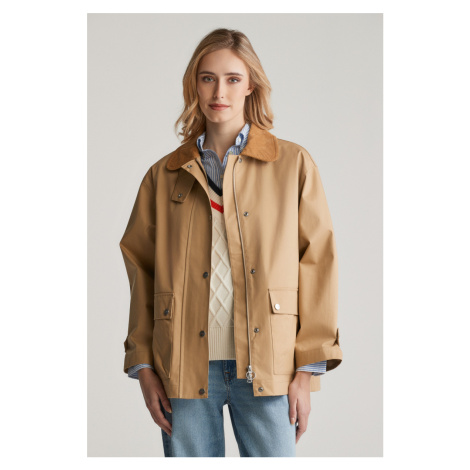 BUNDA GANT CORDUROY COLLAR SAILING JACKET OAK BEIGE