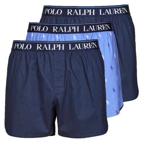 Polo Ralph Lauren WOVEN BOXER X3 Modrá