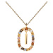 PDPAOLA Krásný pozlacený náhrdelník písmeno "I" LETTERS CO01-268-U (řetízek, přívěsek)