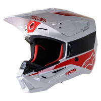 Alpinestars S-M5 Bond Helmet White/Red Glossy Přilba