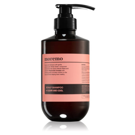 moremo Scalp Shampoo Clear And Cool hloubkově čisticí šampon proti lupům 500 ml