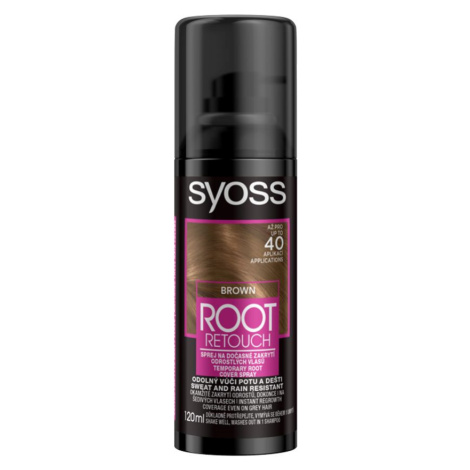 Syoss Root Retoucher Sprej na odrosty hnědý 120 ml