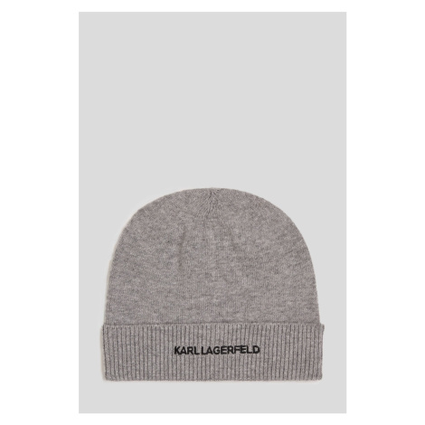 Čepice karl lagerfeld k/essential beanie grey