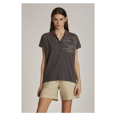 Polokošile la martina woman polo s/s piquet stretch šedá