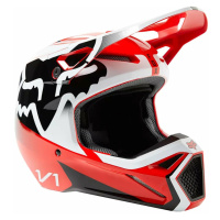 FOX V1 Leed Helmet Dot/Ece Flo Red Přilba