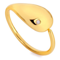Hot Diamonds Elegantní pozlacený prsten s diamantem Jac Jossa Soul DR282 56 mm