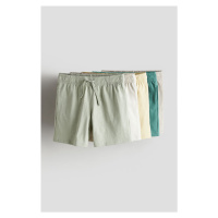 H & M - Šortky z bavlněného žerzeje 5 kusů - zelená