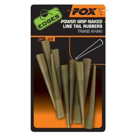 Fox převleky power grip naked line tail rubbers size 7 x 10 ks