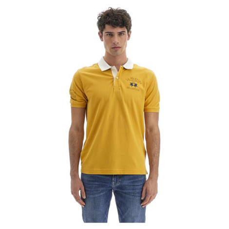 Polokošile la martina man polo s/s cotton piquet žlutá