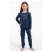Dívčí pyžamo Italian Fashion Lita - bavlna Tmavě modrá