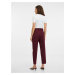Vínové dámské kalhoty s příměsí vlny Calvin Klein Jeans