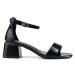 Vinceza Trendy sandály černé dámské na širokém podpatku ruznobarevne