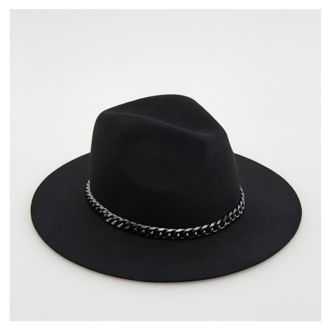 Reserved - Vlněný klobouk fedora - Černý