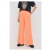 Kalhoty Patrizia Pepe dámské, oranžová barva, široké, high waist