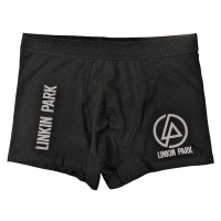 RockOff Bavlněné boxerky Linkin park - černé s logem