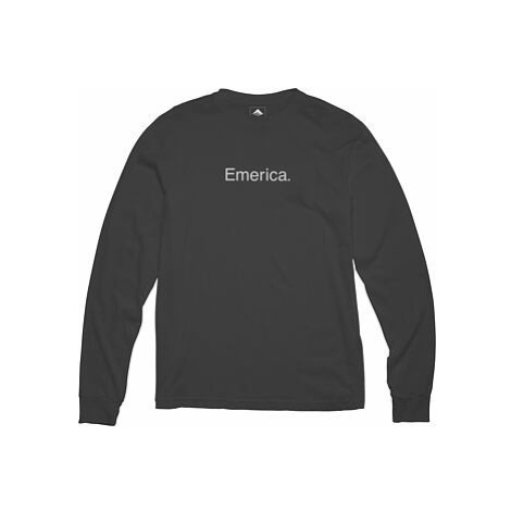 Emerica pánské tričko Eff Corporate Ls Black | Černá Emerica.