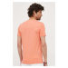 Bavlněné tričko Tommy Hilfiger oranžová barva, s aplikací