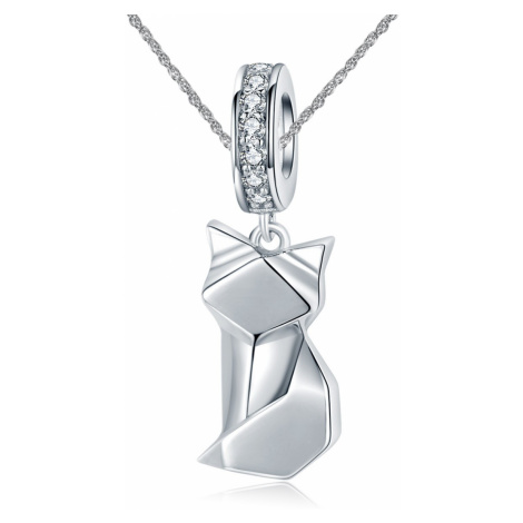 Linda's Jewelry Stříbrný náhrdelník Foxy Liška Ag 925/1000 INH105
