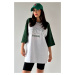 MODAGEN Unisex Cotton White With Sleeves Green