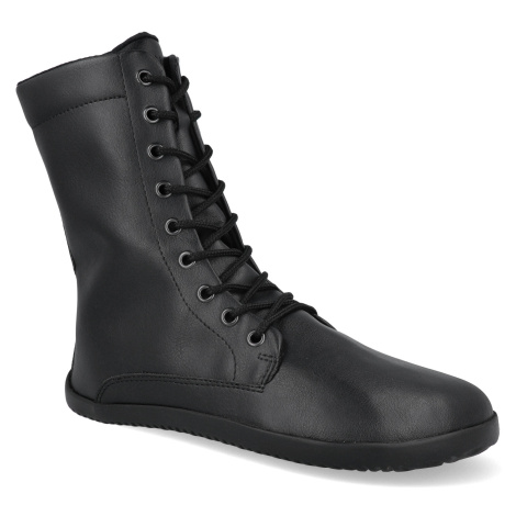 Barefoot kotníkové boty Ahinsa - Jaya na zip černé