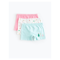 LC Waikiki 3-Piece Christmas Themed Girls' Boxer