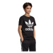 Juniorské triko s krátkým rukávem ADIDAS ORIGINALS TREFOIL TEE-DV2905-BLACK WHITE