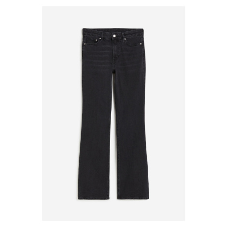 H & M - Bootcut High Jeans - černá H&M